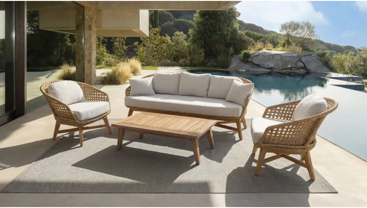 Pablo Oturma Grubu Teak Rattan
