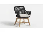 Pablo Masa Takımı Teak Rattan Antrasit